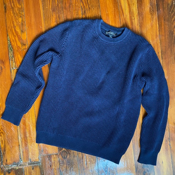 J Crew Mercantile Navy Sweater Size S - Picture 2 of 3